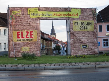 400 Jahre Elze Stadttor Stadtspektakel Werbung Dickopfplatz